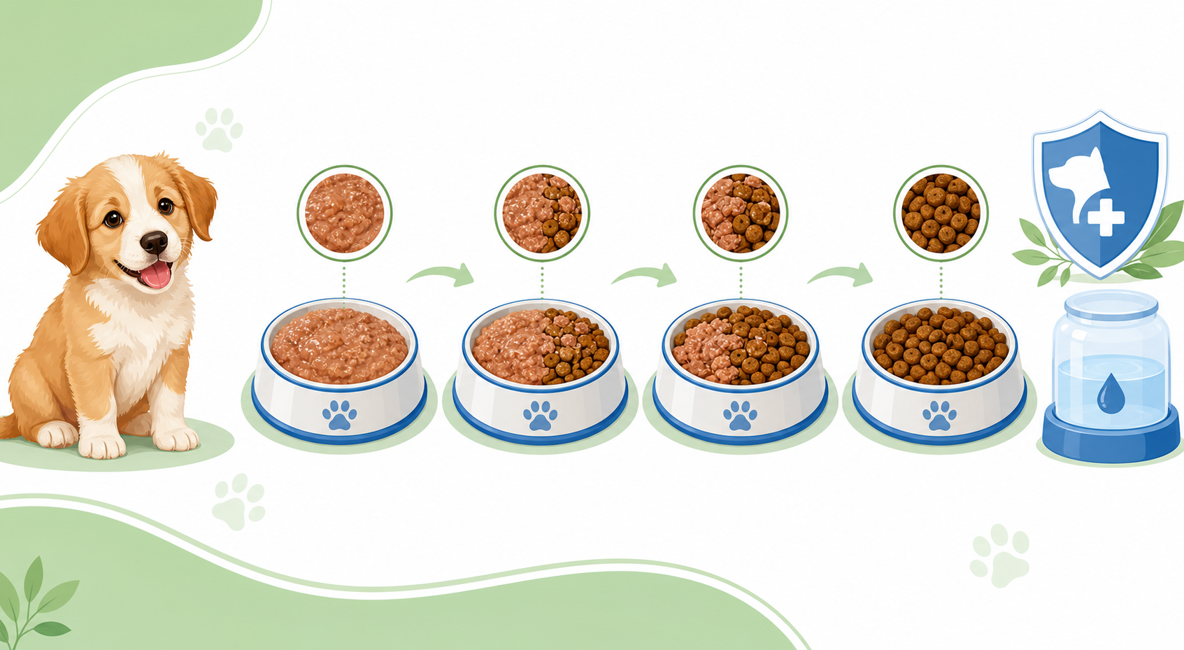 Alimentação de filhotes recém-desmamados — detalhe relacionado ao tema do artigo