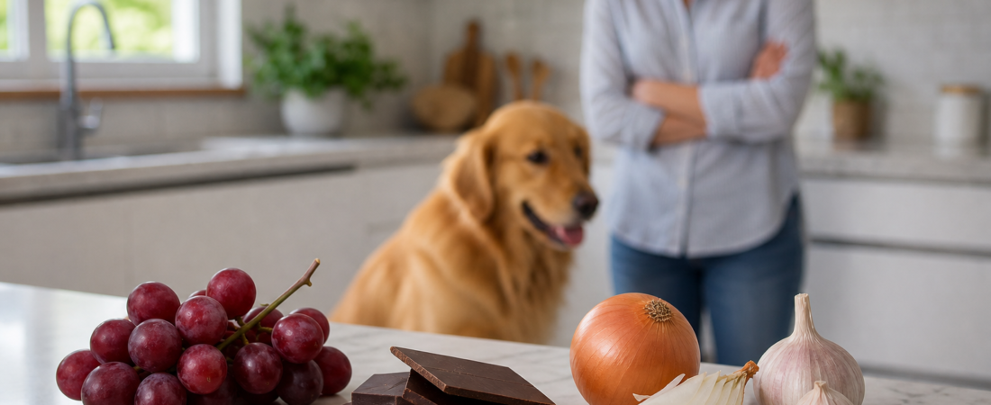 Alimentos proibidos para cães que estão em quase toda cozinha brasileira
