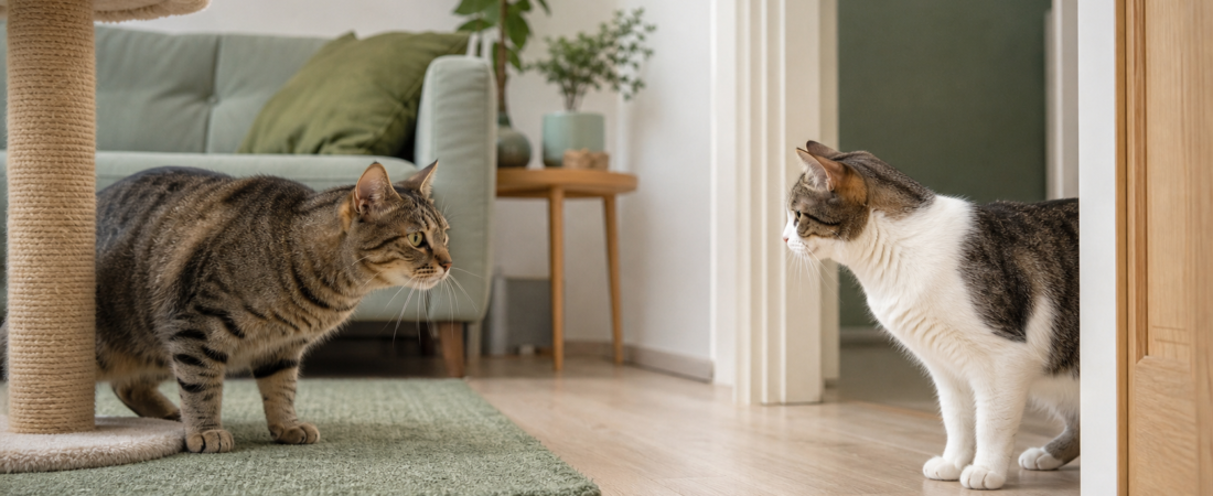 Territorialidade felina: por que dois gatos brigam na mesma casa